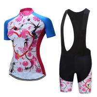 China Outdoor Womens Cycling Clothing Bike Cycling Accessories Cool Dry Bike Jersey Suits factory