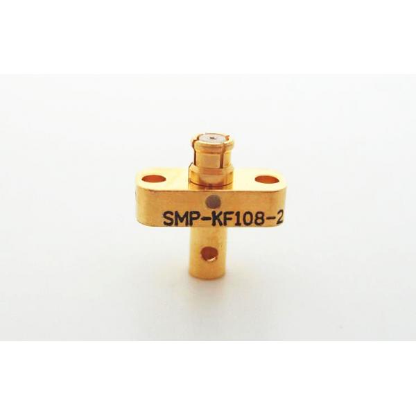 Quality Female SMP RF Connector 2 Holes Flange Mount 50Ω Impedance for MF108A Cable for sale