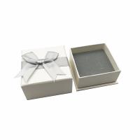 China Lid And Base 900gsm Grey Board Luxury Jewelry Box Necklace Packaging factory