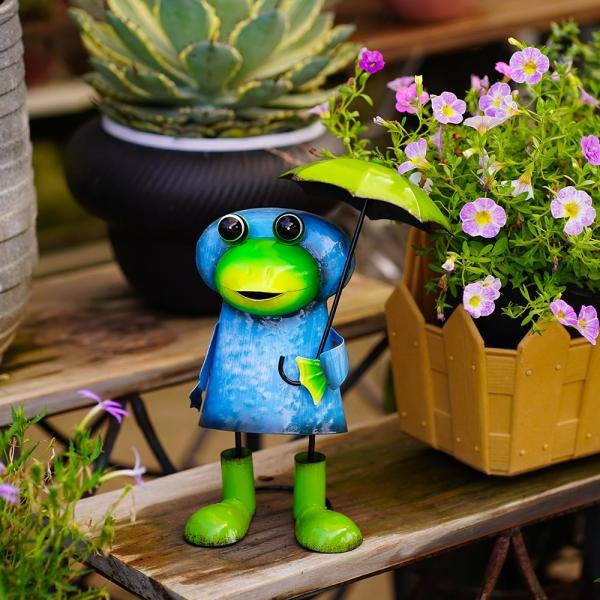 Quality Customizable Frog Metal Garden Ornaments Decoration Weatherproof for sale