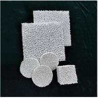 China Round Square Foundry Alumina Ceramic Foam Filter 80-90% Porosity factory