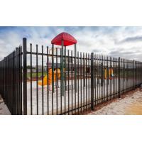 China Home Garden Black Palisade Decorative Wrought Iron Fence Panels factory