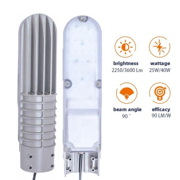 Quality AC Electric LED Street Light 25w 40w Outdoor Solar Street Lamp Slim for sale