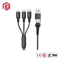 China Micro USB Type C Lighting 3 4 In 1 3A Multi Phone Charger Fast Charging USB Data Cable factory