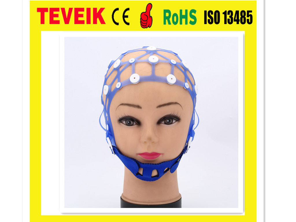 China Medical Separating Neurofeedback Silicone EEG Electrode Cap, 20 Leads Cup Electrode EEG Hat for sale
