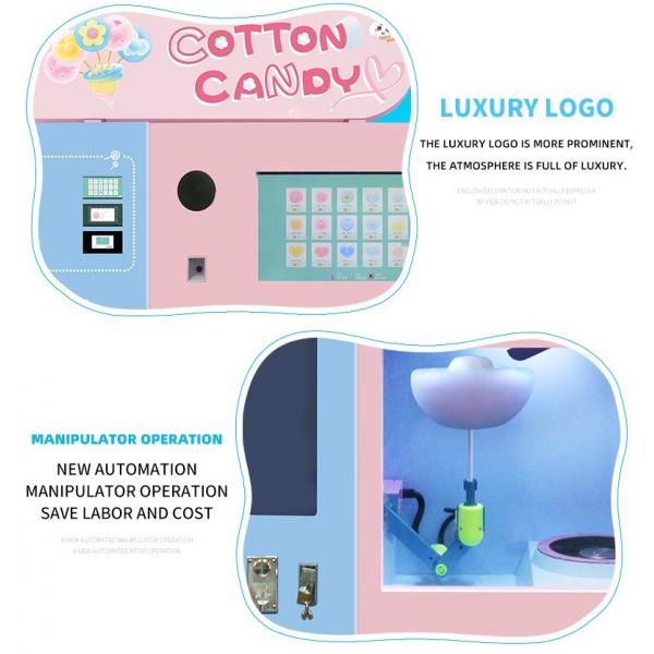 Quality Hot Selling Automatic cotton candy vending machine Smart Commercial Electric for sale