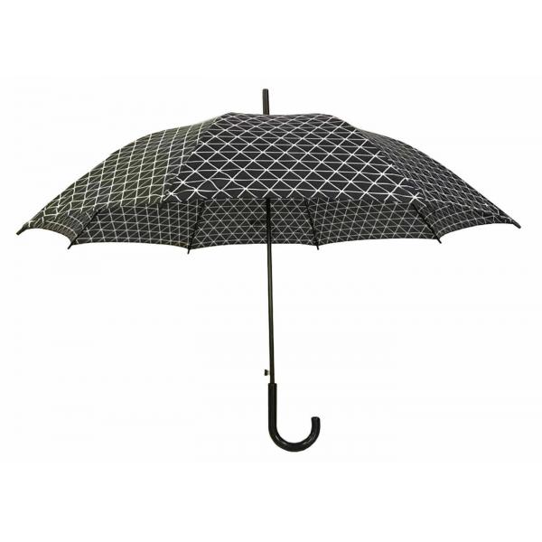 Quality J Hook Auto Open Stick Umbrella Metal Shaft Ribs For Rain Shine Weather for sale