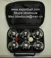 China factory wholesale/retail petanque set in nylon bag with zip factory