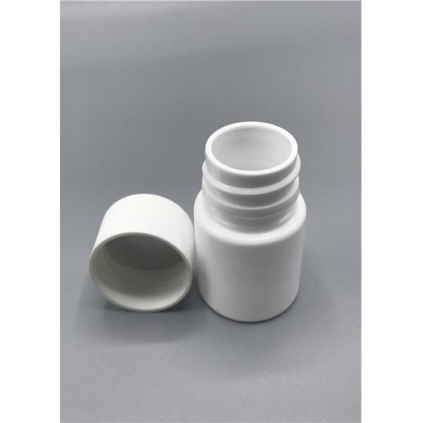 Quality Capped Small Plastic Pill Bottles , 53mm Height Round Pill Container Portable for sale
