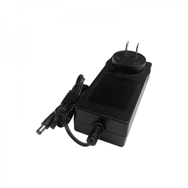 Quality Black 24V 3A Interchangeable Power Adapter / Power Supply ABS+PC for sale