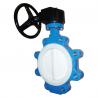 China DN300 Resilient PTFE PFA FEP Seated PN16 Wafer Butterfly Valve factory
