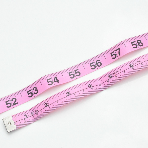 Quality Cute Pink Clothing Tape Measure , 60 Inches Clothing Ruler Tape With Inch Metric for sale