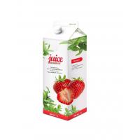China Strawberry Juice 1L Gable Top Carton Filling Carton Juice Box 1000ML factory