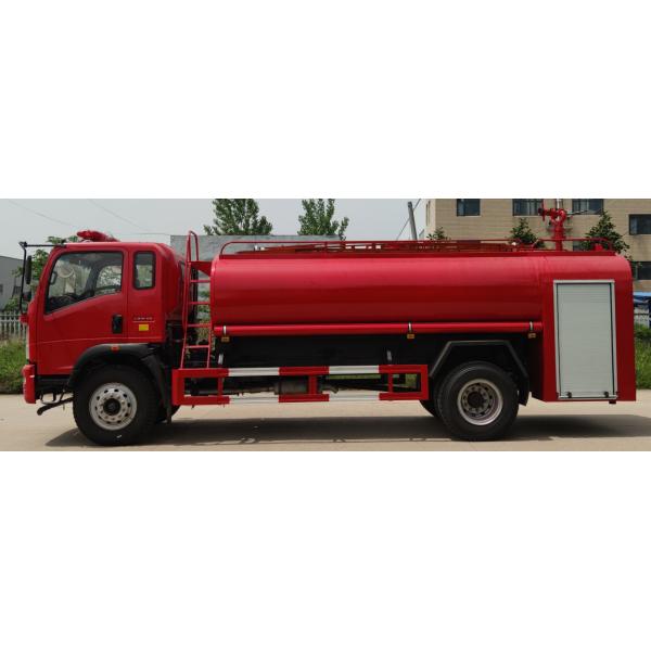 Quality HOWO 160HP Water Tank Fire Truck 4x2 9000L For Emergency Rescue for sale