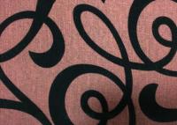 China Upholstery Flocked Home Textile Fabric Flocked Taffeta Fabric factory