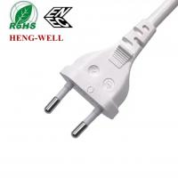 China IEC C7 EU Ac Power Cord , 2.5A 250V 2 Pin ENEC VDE Home Power Cable EU Plug factory