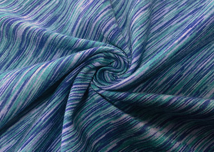Quality 240GSM 92 Percent Polyester 8 Percent Spandex Weft Knitting Blue Green for sale