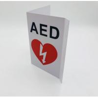 Quality Plastic AED Wall Sign V Shape For Outdoor Smart First Aid Station for sale