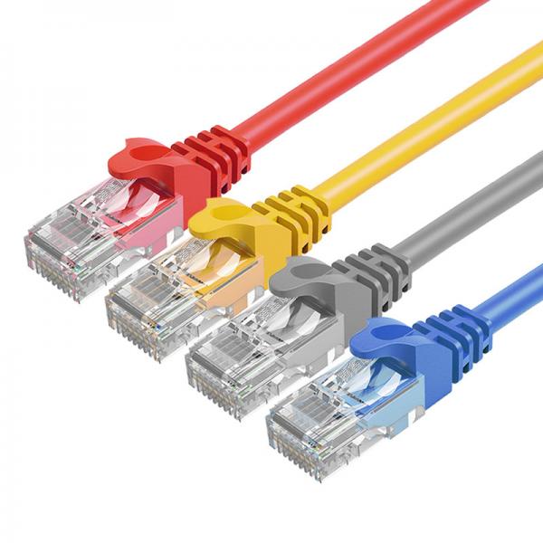 Quality Customized Color Indoor RJ45 Connector Cat6 Patch Cord PVC Jacket Copper for sale