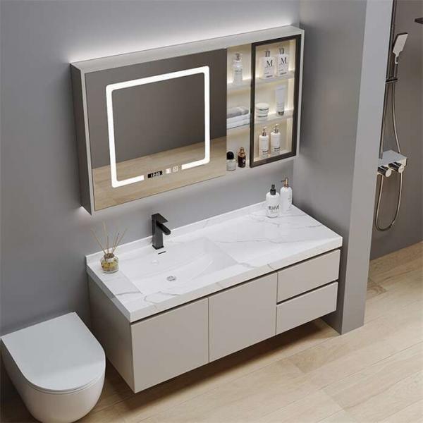 Quality Lacquer Door Finish Bathroom Vanity Cabinet Basin Cabinet Freestanding for sale