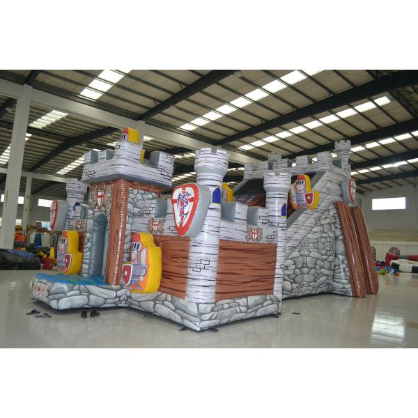 Quality Digital Printing Inflatable Jumping Castle / Blow Up Guard Themed Fun City for sale