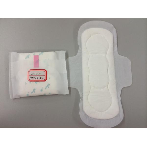 Quality Herbal Bamboo Sanitary Pads Thin Wingless Maxi Pads With Cottony Cover for sale