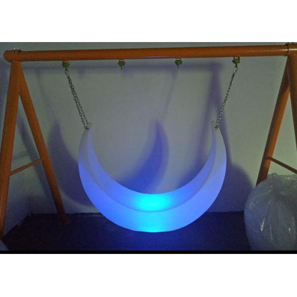 Quality Outdoor LED Light Furniture , Mood Shaped Led Swing Light Chair for sale