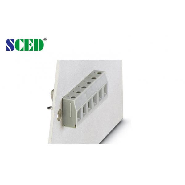 Quality Plastic Through Panel Din Rail Terminal Blocks With Electrical Wire Terminals for sale