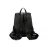 China Durable Large Space Black Color Womens Backpack Bags With Drawstring Closure factory
