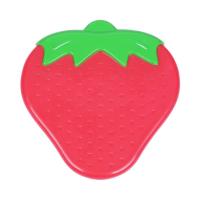 Quality 3+Month Rubber Safe Strawberry Silicone Baby Soother for sale