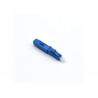 Quality LC UPC Fiber Optic Fast Connector Pre - Embedded Blue For 0.9mm Tight Buffer for sale