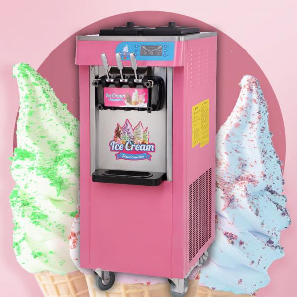 Quality 5 Flavor Floor Standing Snack Food Machinery Ice Cream Frozen Yogu for sale