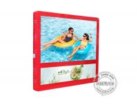 China Red Colour Wall Mount LCD Display Light Box 27 Inch For Elevator Advertising factory