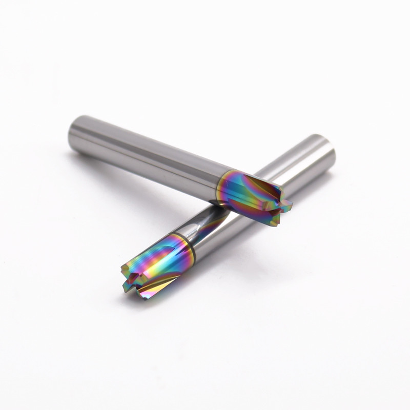China DLC or AlTiN Coating Carbide End Milling Cutters Customized Width for Precision Cutting factory