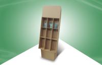 China Brown Home CD / Magazine Free Standing Display Stands 30kgs Loading factory