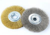 China Polished Threads 0.15mm SS304 Wire Wheel Cleaning Brush Crimped wire wheel brush for Deburring factory