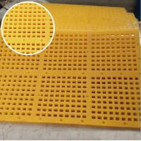 China Square Polyurethane screen panel mat tension pu screen panel with hooks factory