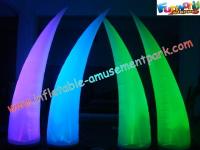 China Durable Inflatable Lighting Decoration Tusk 3 Meter No Leak For Exhibition factory