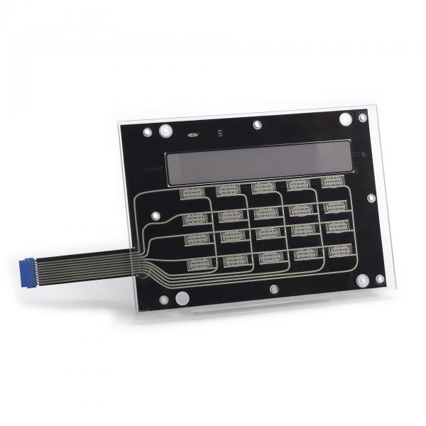 Quality PC Front Foil Custom Keypad Membrane With Aluminum Back Plate for sale