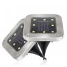 China 8 LEDs Rgb Recessed Ground Light Wireless Type Solar Powered For Lawn Pathway factory