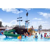 China Customized Aqua Park Equipment Fiberglass Pirate Ship , Outdoor Playground Sets factory
