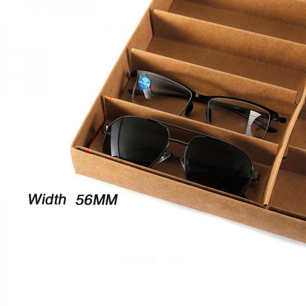 Quality Eco Friendly 12 Pack Sunglass Display Packaging Box With Transparent Window Lid for sale