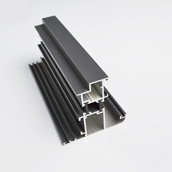 Quality ISO9001 Electrophoresis Aluminum Profile Section For Windows 6063 T5 for sale
