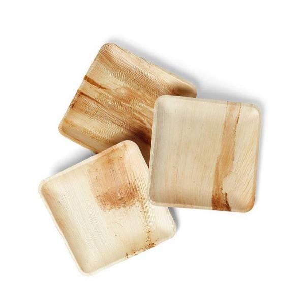 Quality OEM Biodegradable Palm Leaf Plates With Laminated Packing for sale
