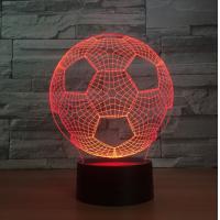 China Football 3D LED Night Light 7 Colors Change with Remote Control As Christmas Gifts For Baby Room Decoration for sale