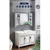 China Fireproof Bathroom Wash Basin Cabinet Bathroom Cabinet With Mirror And Washbasin factory