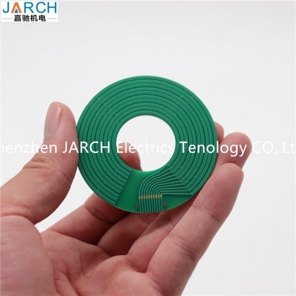 Quality Pancace Through Bore Slip Ring , Pancake Small Slip Ring 250RPM Speed 5mm Thickness for sale