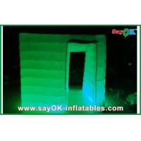 China Inflatable Photo Studio Inflatable Cube Photo Booth , Inflatable Mobile Led Light Photo Booth Kiosk factory