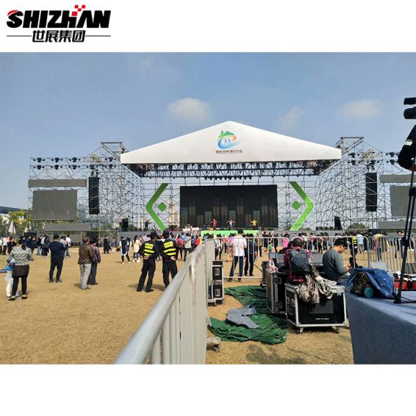 Quality Outdoor Stage Lighting Aluminum Top Roof Line Array Truss Display System for sale