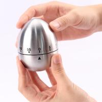 China Stainless Steel Vintage Hourglass Egg Shaped Kitchen Timer factory